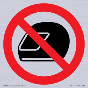 P920 Prohibition: No motorcycle helmets